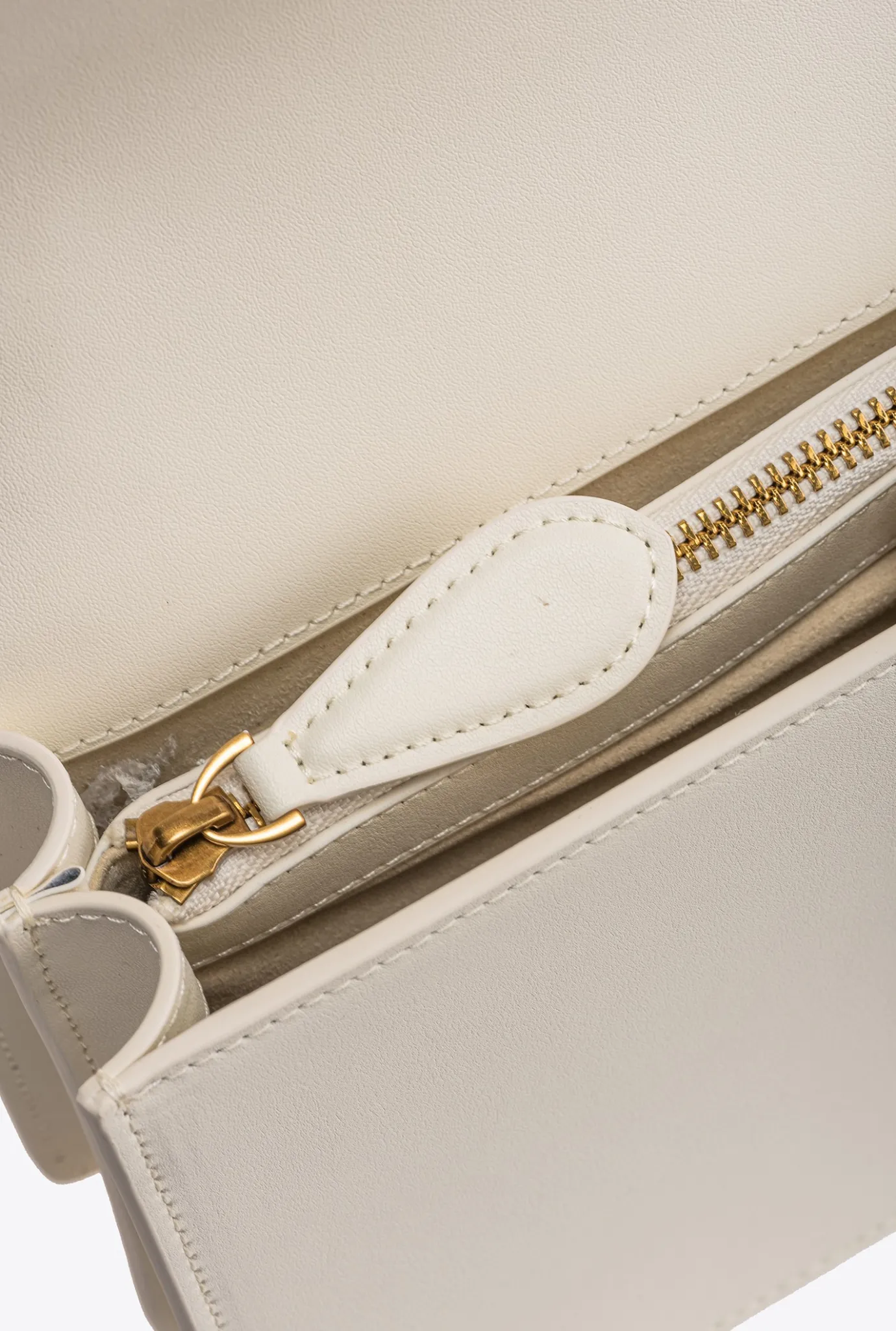 Sacs Portés Épaule|PINKO Classic Love Bag One Simply Blanc+Blanc-Or Antique