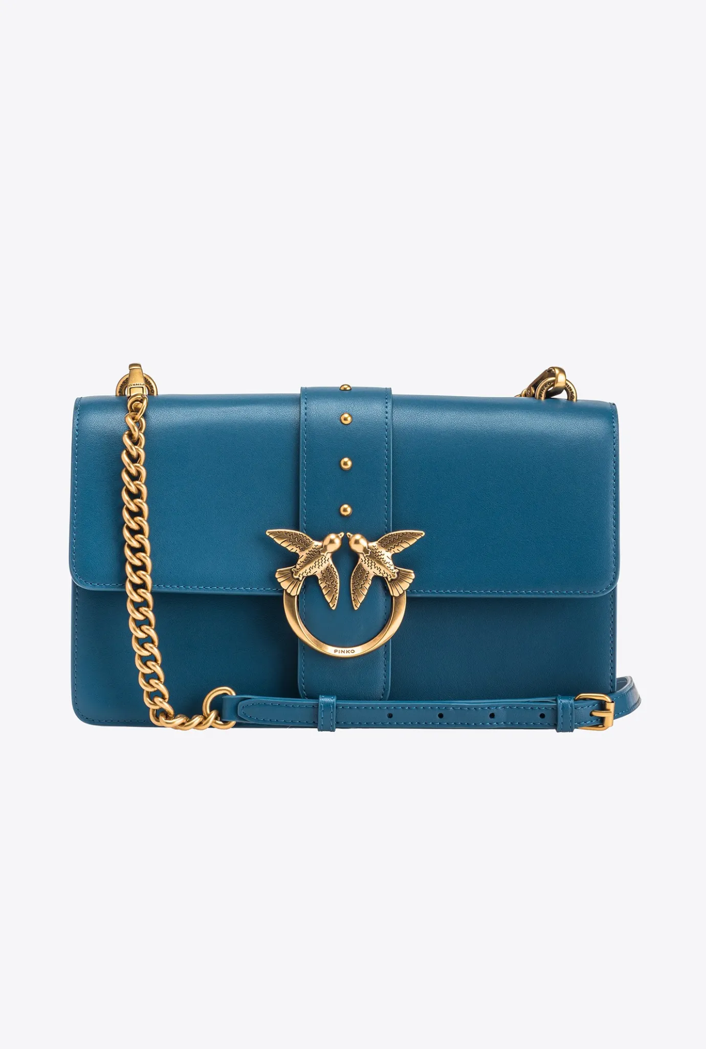 Sacs À Bandoulière|PINKO Classic Love Bag One Simply Cognac-Or Antique