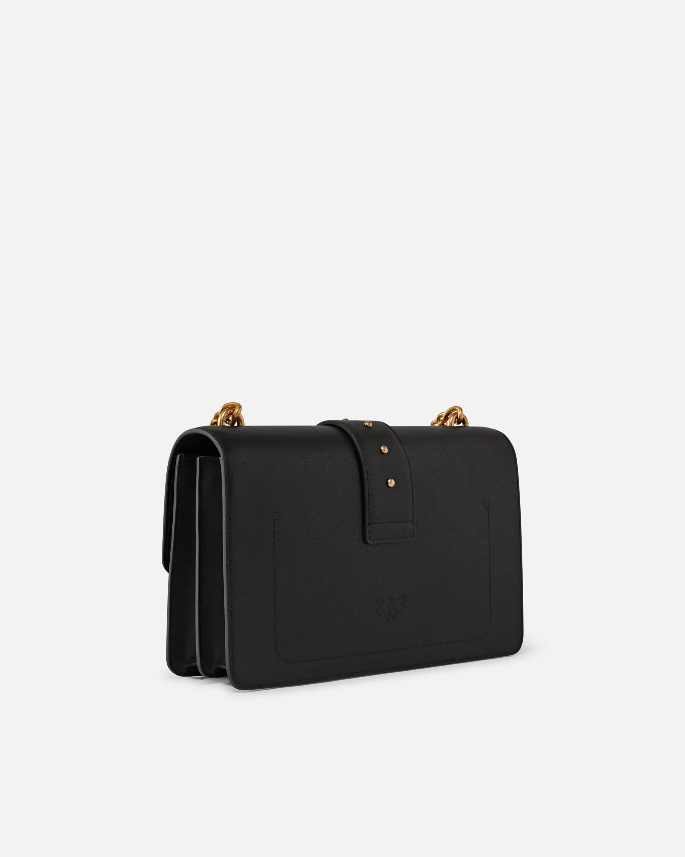 Sacs À Bandoulière|PINKO Classic Love Bag One Simply Noir-Vieil Or