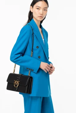 Sacs À Bandoulière|PINKO Classic Love Bag One Simply Noir-Vieil Or