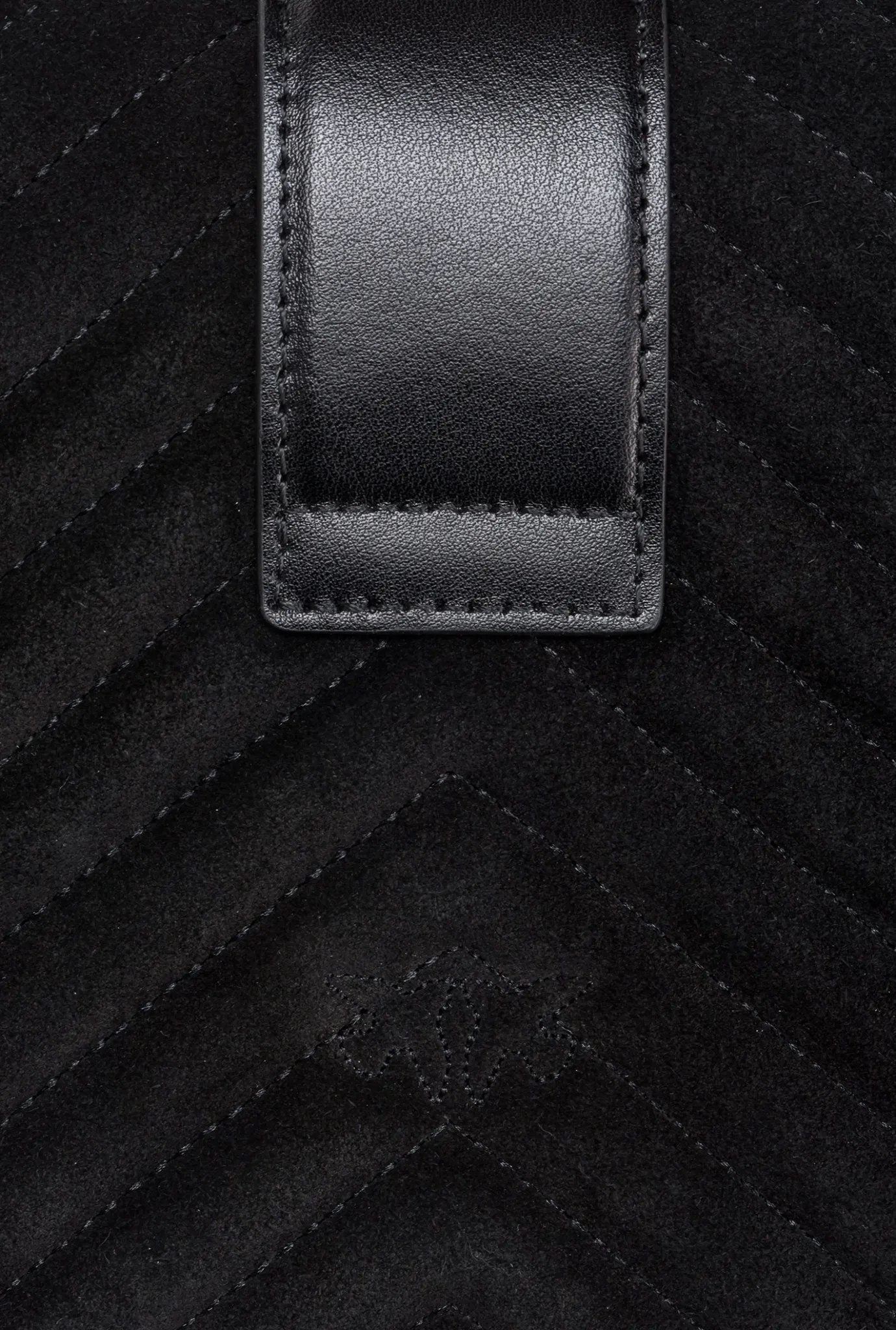 Sacs À Bandoulière|PINKO Classic Love Bag One Suede Noir-Vieil Or