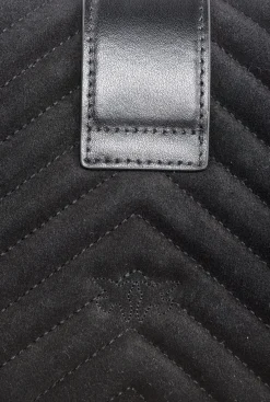Sacs À Bandoulière|PINKO Classic Love Bag One Suede Gris Manchot-Or Antique