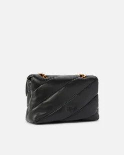 Sacs Portés Épaule|PINKO Classic Love Bag Puff Maxi Quilt Noir-Vieil Or