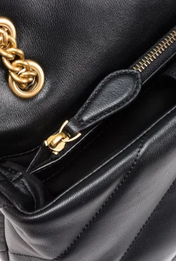 Sacs Portés Épaule|PINKO Classic Love Bag Puff Maxi Quilt Noir-Vieil Or