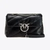 Sacs Portés Épaule|PINKO Classic Love Bag Puff Maxi Quilt Noir-Vieil Argent