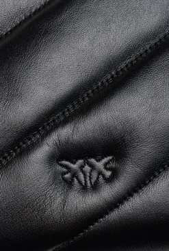 Sacs Portés Épaule|PINKO Classic Love Bag Puff Maxi Quilt Noir-Vieil Argent