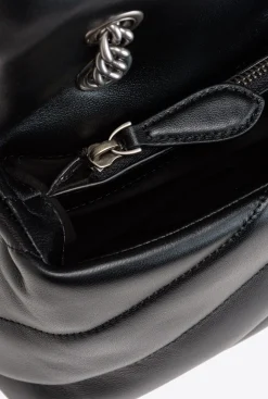 Sacs Portés Épaule|PINKO Classic Love Bag Puff Maxi Quilt Noir-Vieil Argent