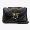 Sacs À Bandoulière|PINKO Classic Love Bag Puff Maxi Quilt Noir-Vieil Or