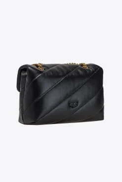 Sacs À Bandoulière|PINKO Classic Love Bag Puff Maxi Quilt Noir-Vieil Or