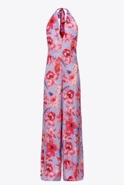 Robes|PINKO Combinaison A Imprime Floral Lilas/Rose Clair/Fuchsia