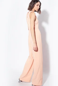 Robes|PINKO Combinaison Avec Broche Florale Rose Poussiere