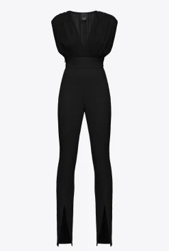 Robes|PINKO Combinaison Fendue Noir Limousine