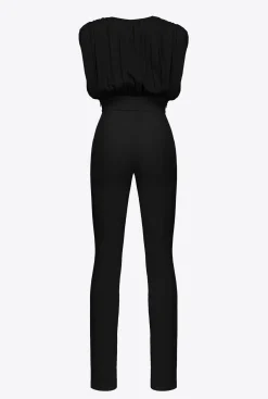 Robes|PINKO Combinaison Fendue Noir Limousine