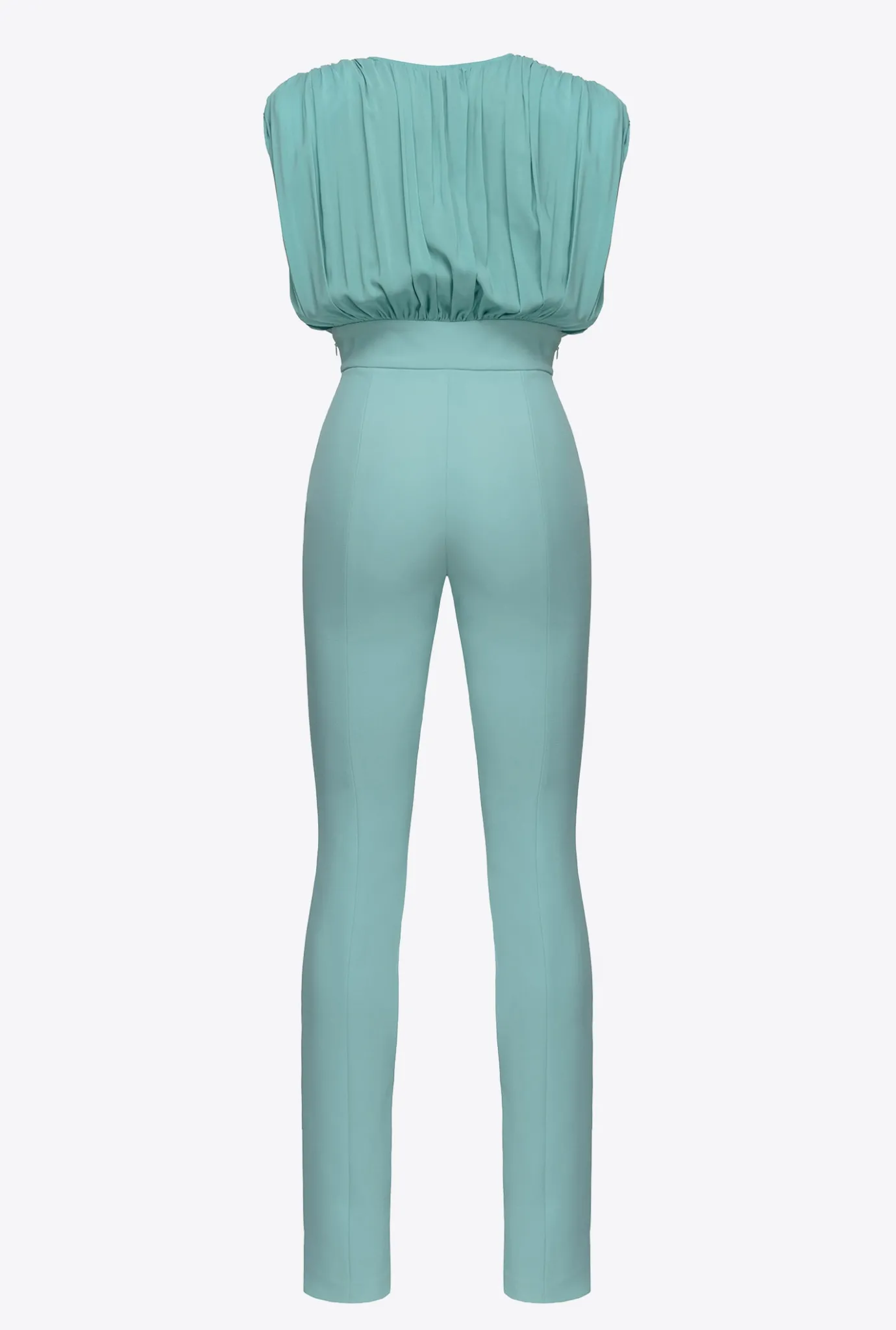 Robes|PINKO Combinaison Fendue Bleu Nil