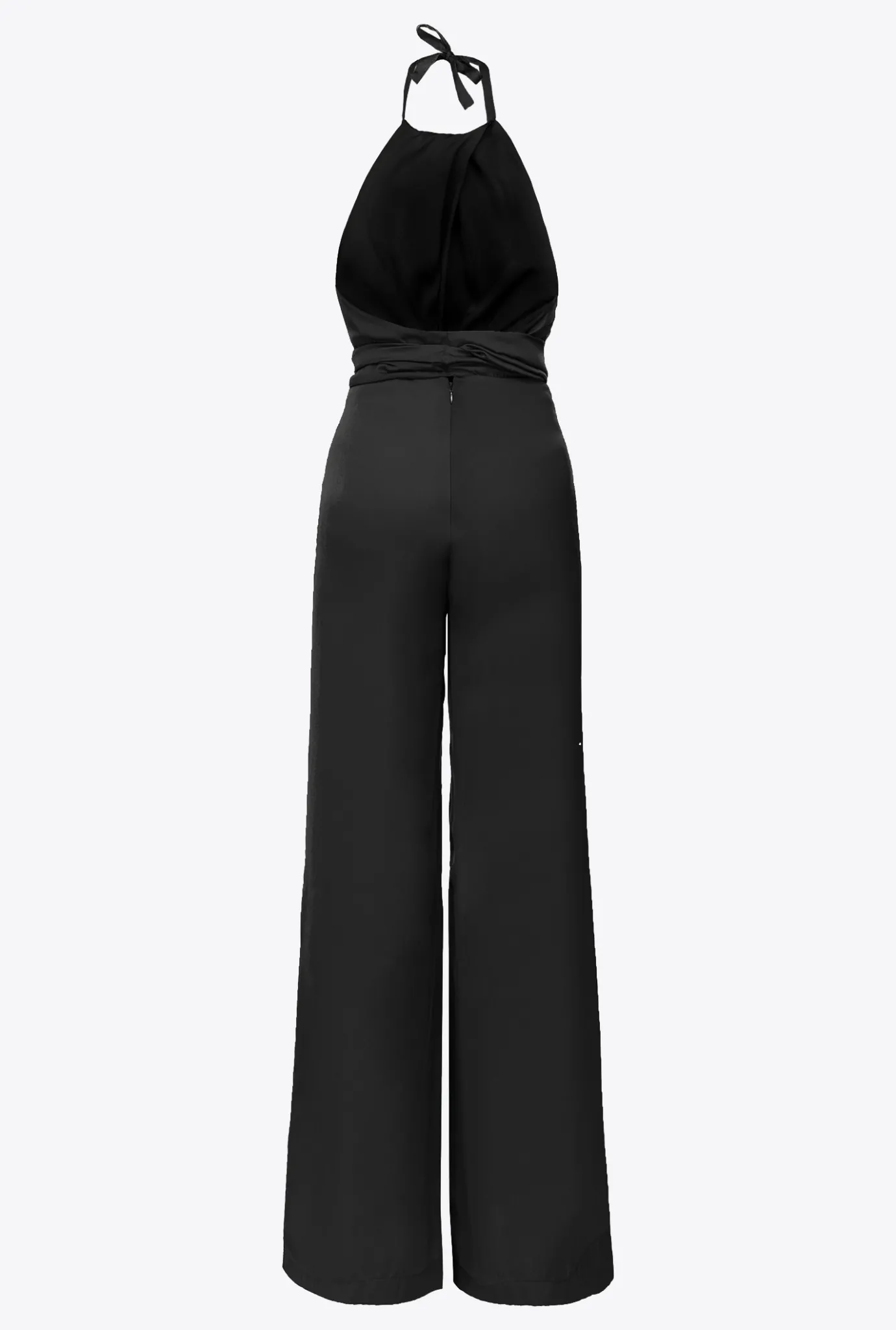 Robes|PINKO Combinaison Legere Ceinturee Noir Limousine