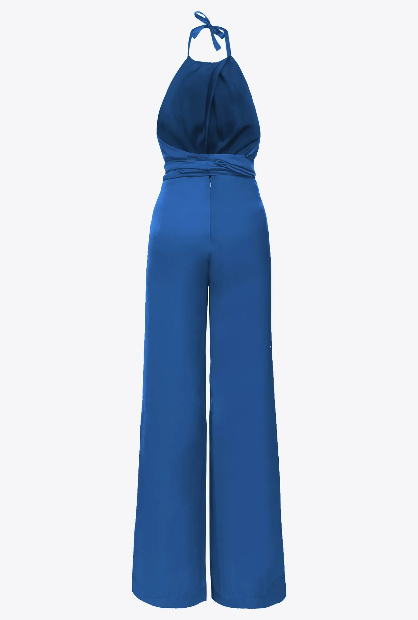Robes|PINKO Combinaison Legere Ceinturee Bleu Surf Sur Le Web