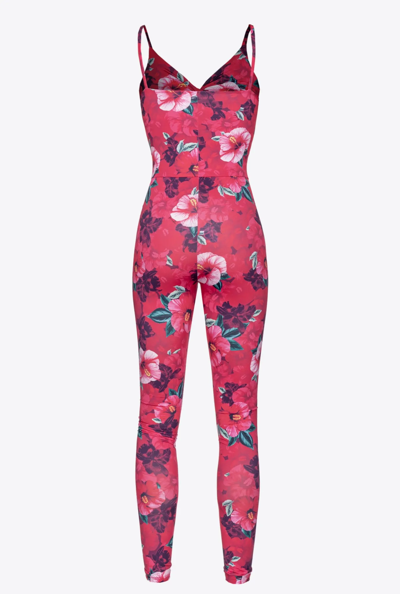 Robes|PINKO Combinaison Moulante A Imprime Hibiscus Multi.Fuchsia/Rose