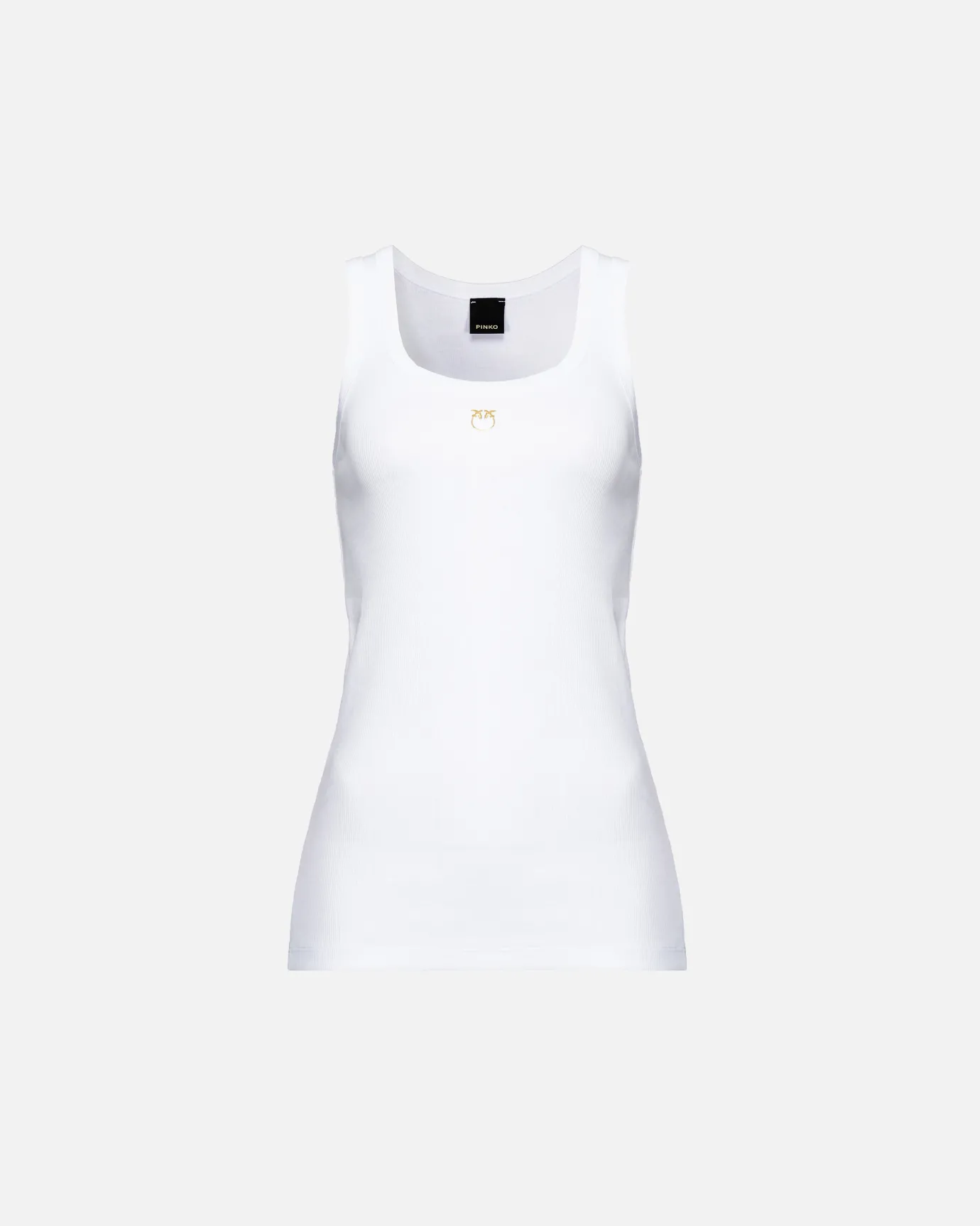 Topwear|PINKO Debardeur Avec Broderie Love Birds Blanc Brill.
