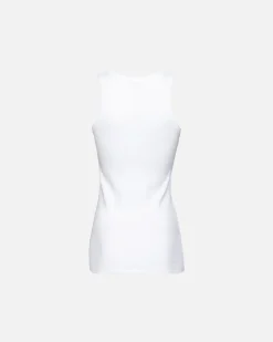 Topwear|PINKO Debardeur Avec Broderie Love Birds Blanc Brill.