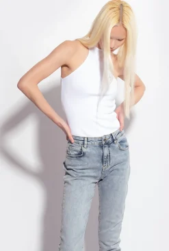 Topwear|PINKO Debardeur Cotele Blanc Brill.