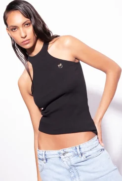Topwear|PINKO Debardeur Cotele Noir Limousine