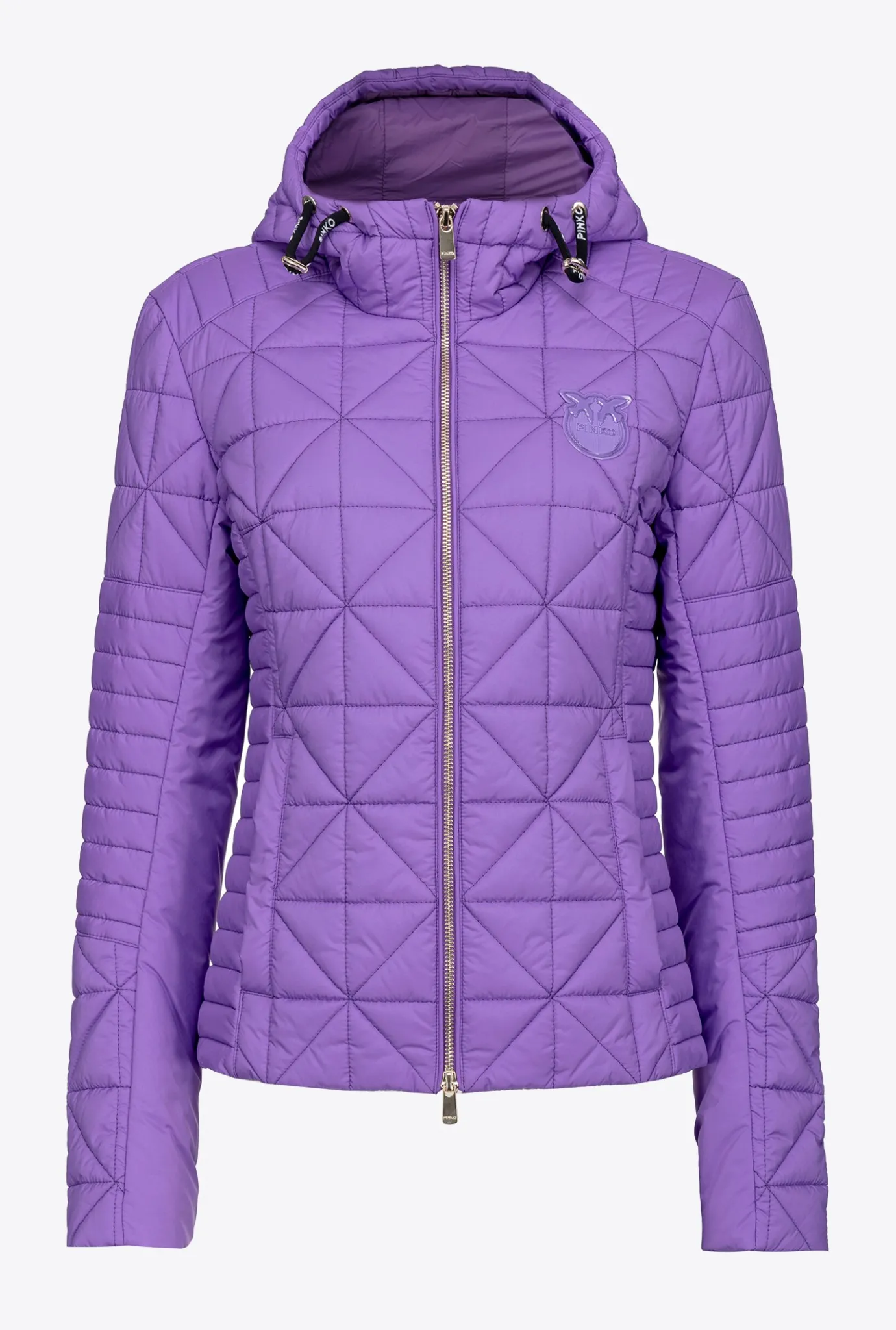 Vêtements D'extérieur|PINKO Doudoune Legere Avec Ecusson A Logo Lilas Lavande