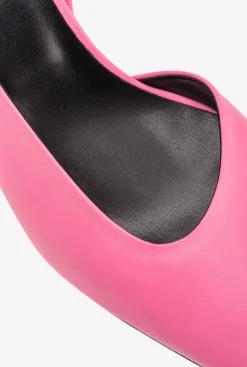 Chaussures|PINKO Escarpins Slingback En Cuir Nappa Rose Marin