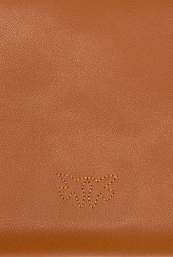 Sacs À Bandoulière|PINKO Flat Love Bag Simply Cognac-Or Antique