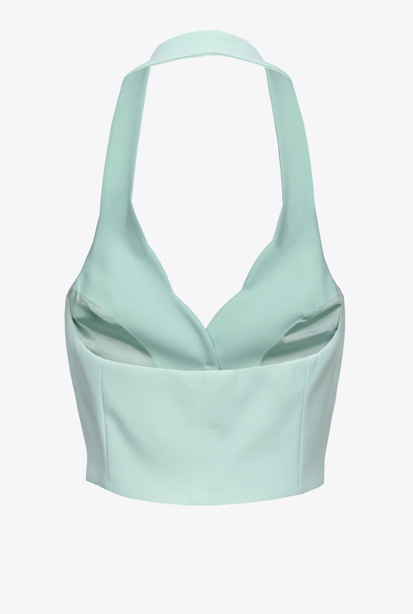 Tailleurs Et Ensembles|PINKO Gilet A Encolure Americaine Bleu Verre