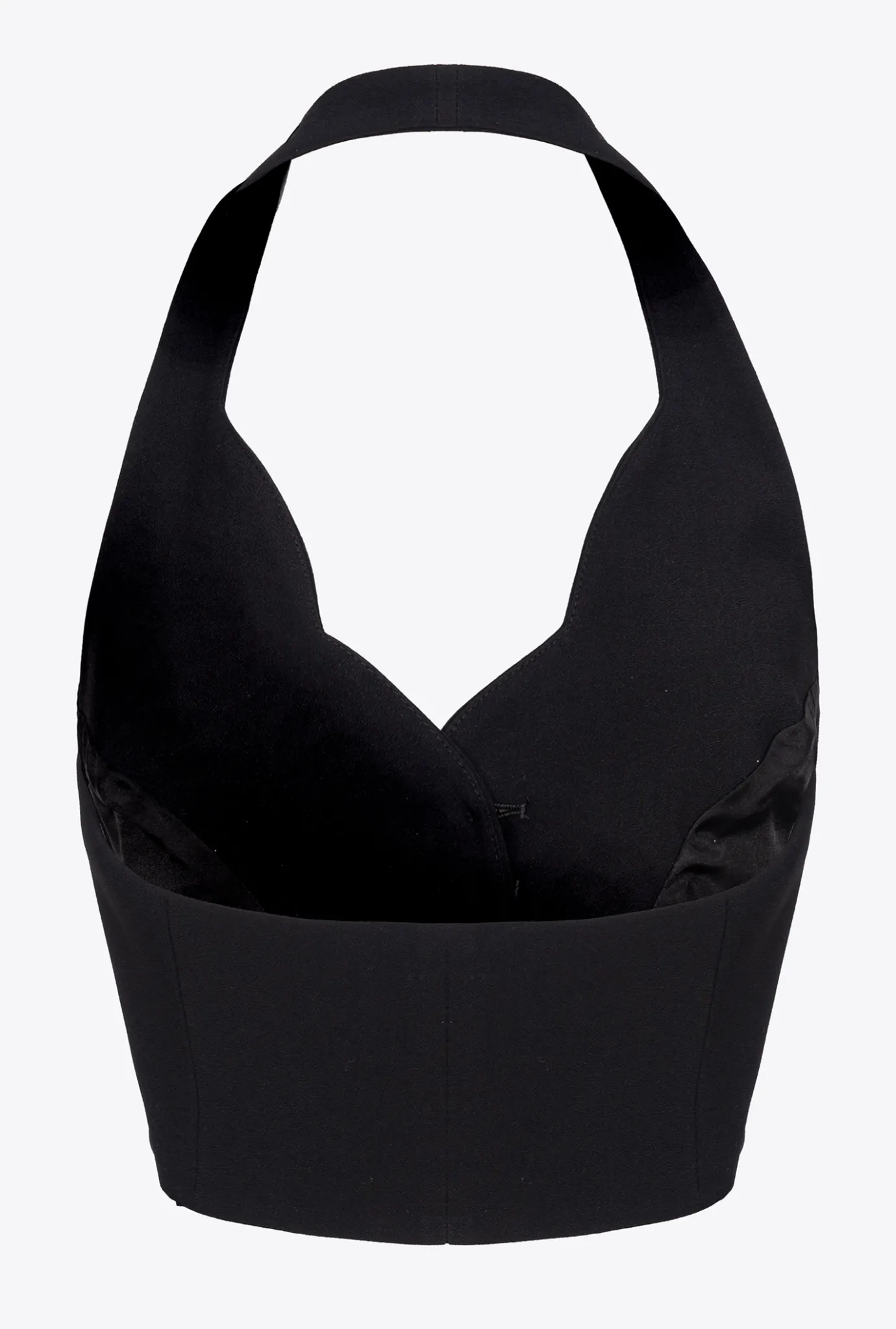 Tailleurs Et Ensembles|PINKO Gilet A Encolure Americaine Noir Limousine