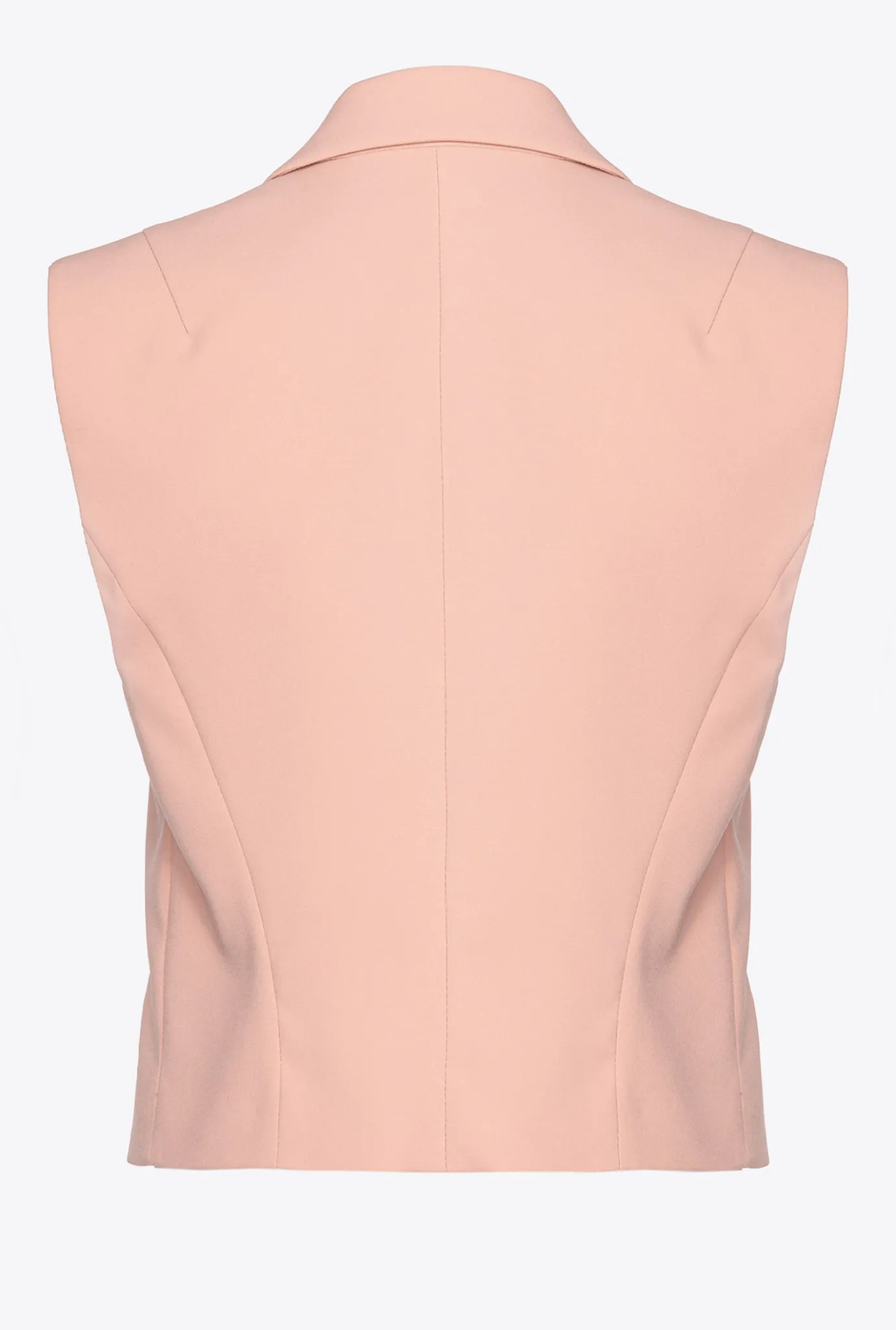 Vestes|PINKO Gilet Court En Satin Rose - Camee