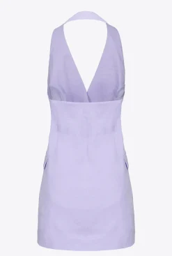 Tailleurs Et Ensembles|PINKO Gilet Long En Lin Orchidee Claire