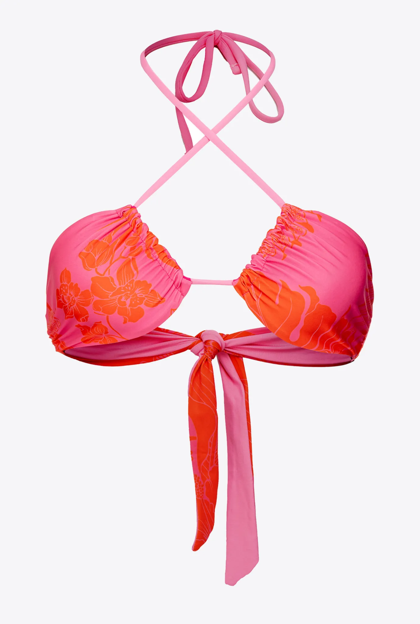 Maillots De Bain|PINKO Haut De Bikini A Fleurs Multicolore Rose/Orange