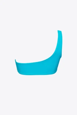 Maillots De Bain|PINKO Haut De Bikini Asymetrique Bleu Caraibes