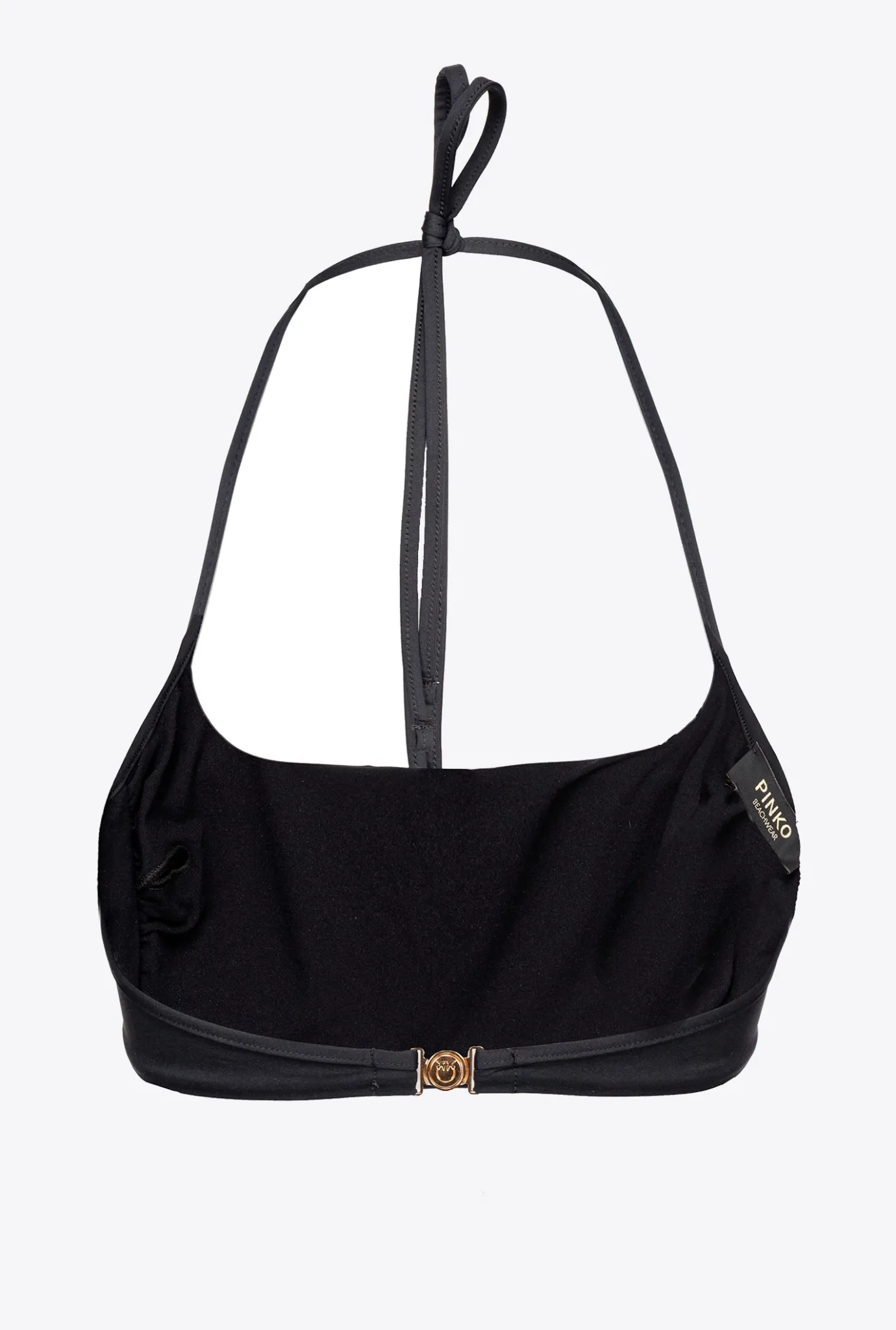 Maillots De Bain|PINKO Haut De Bikini Bandeau A Strass Noir/Cristal