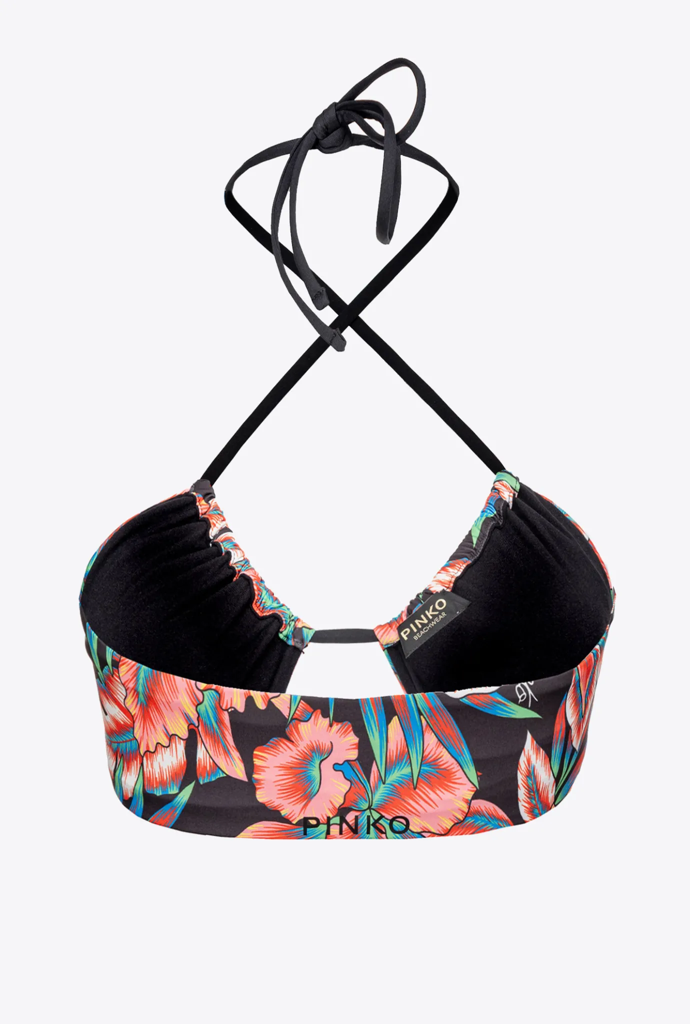 Maillots De Bain|PINKO Haut De Bikini Tropical Multi. Rouge/Noir
