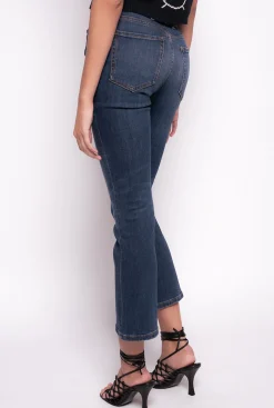 Jeans|PINKO Jean Bootcut A Ceinture Love Birds Bleu Ecusson