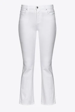 Jeans|PINKO Jean Bootcut En Bull Power Blanc Brill.