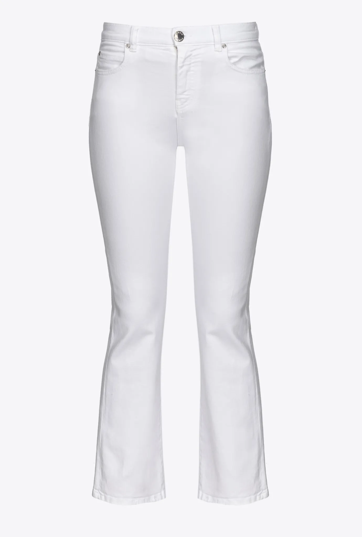 Jeans|PINKO Jean Bootcut En Bull Power Blanc Brill.