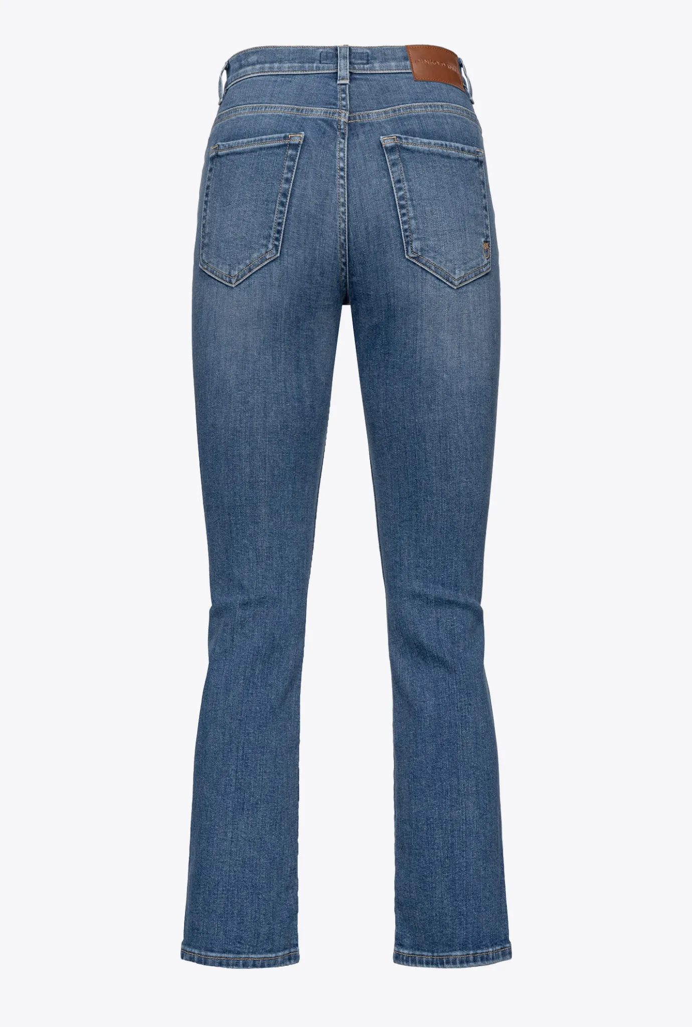 Jeans|PINKO Jean Bootcut En Denim Stretch Delavage Moyen Fonce