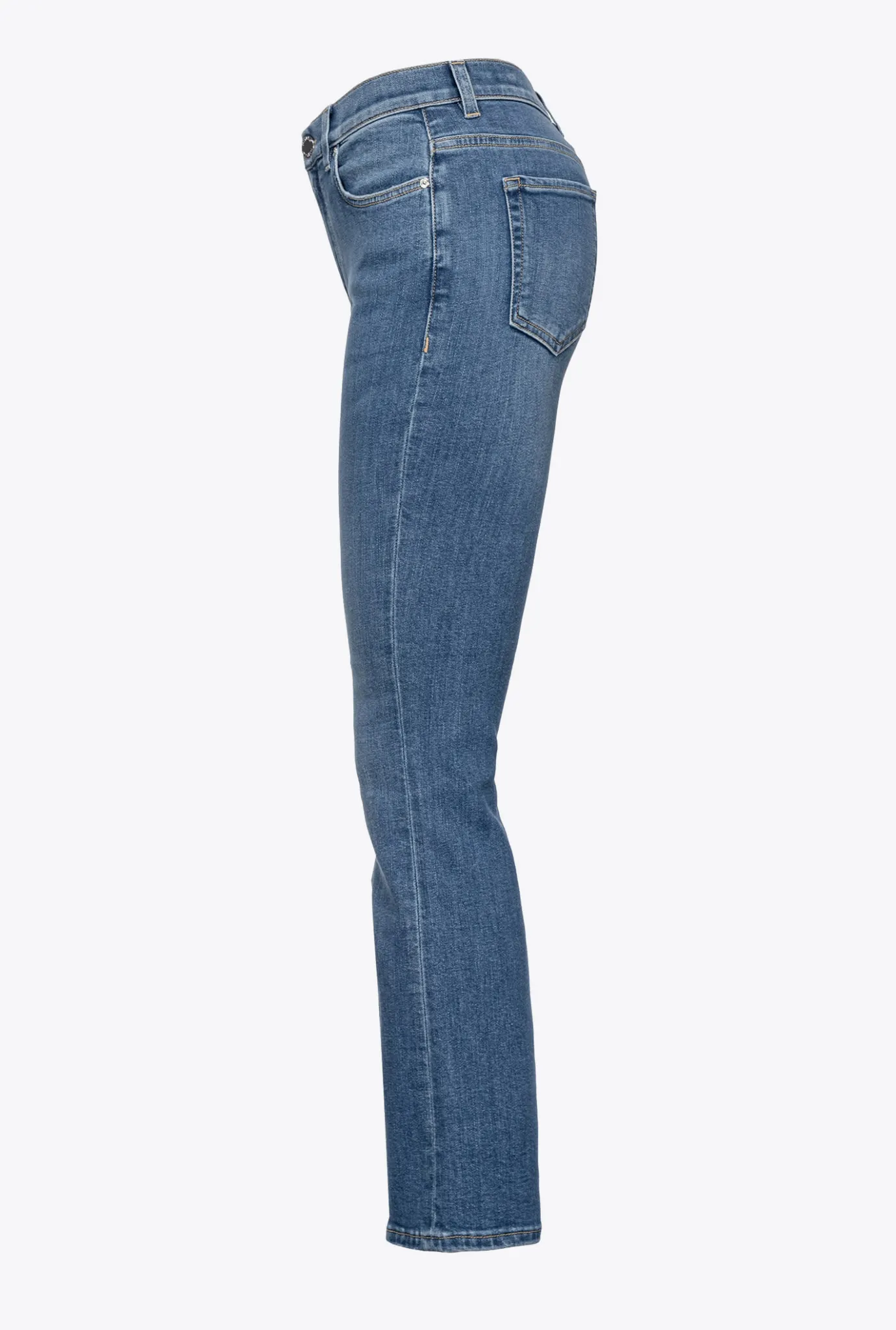 Jeans|PINKO Jean Bootcut En Denim Stretch Delavage Moyen Fonce