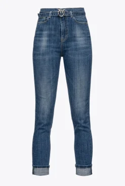 Jeans|PINKO Jean Skinny Cross Stretch Delavage Vintage Moyen