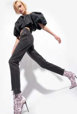 Jeans|PINKO Jean Skinny En Denim Noir Noir Limousine