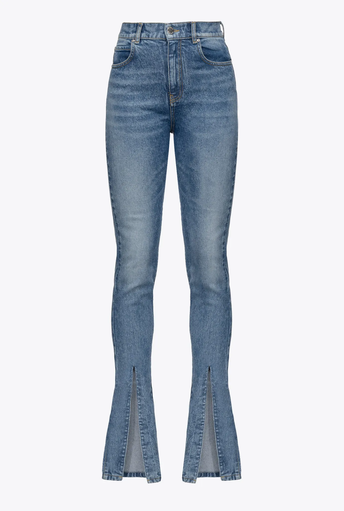 Jeans|PINKO Jean Skinny Vintage Fendu Delavage Clair Vintage