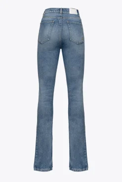 Jeans|PINKO Jean Skinny Vintage Fendu Delavage Clair Vintage