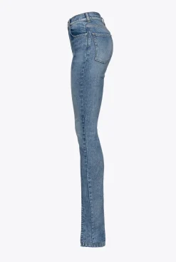 Jeans|PINKO Jean Skinny Vintage Fendu Delavage Clair Vintage