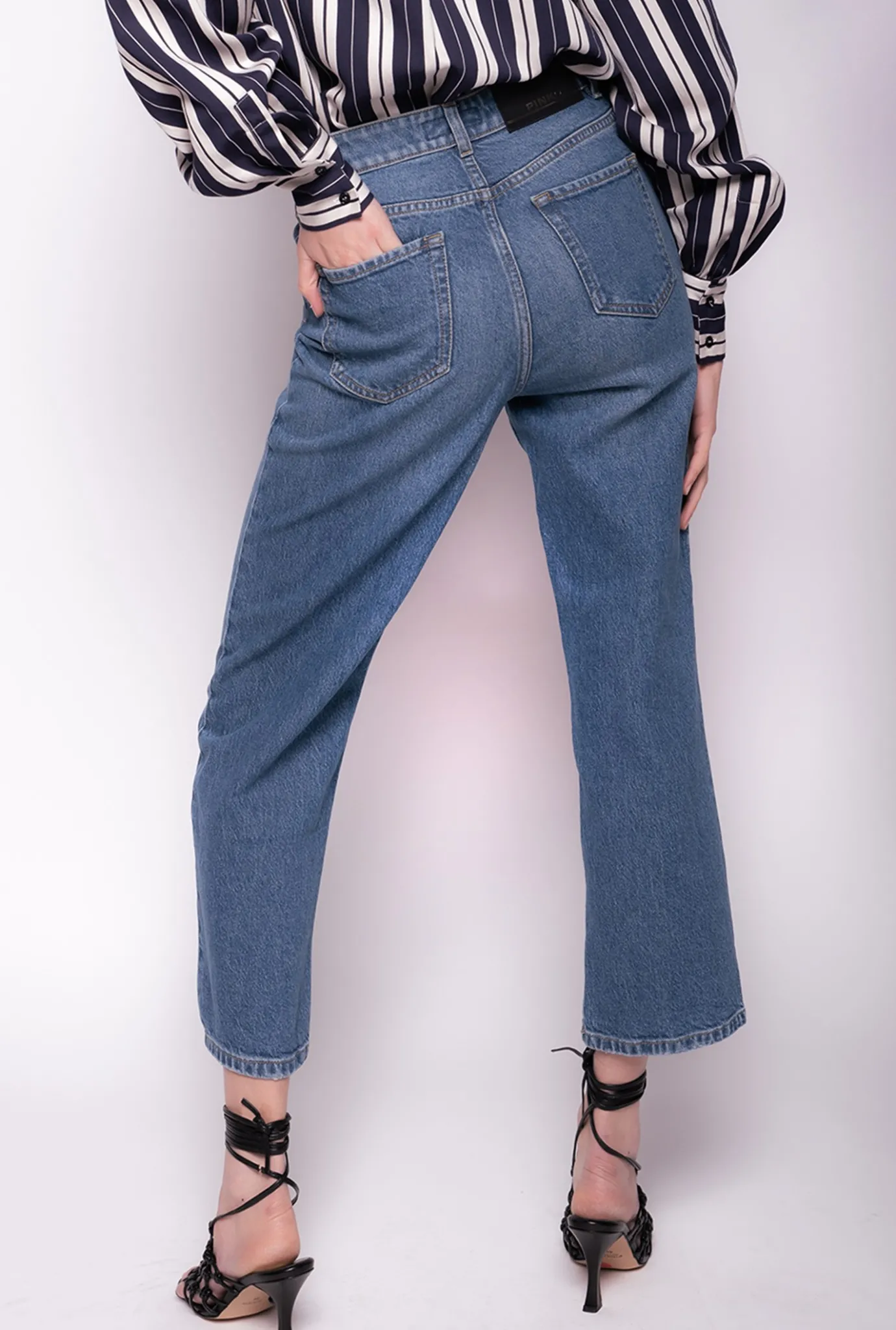 Jeans|PINKO Jean Straight En Denim Recycle Bleu-Saphir Etoile