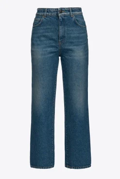 Jeans|PINKO Jean Straight En Denim Recycle Bleu-Saphir Etoile