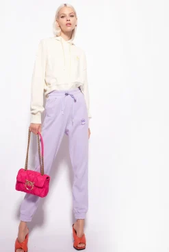 Tailleurs Et Ensembles|PINKO Jogging A Logo Imprime Lilas - Sorbet Clair