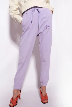 Tailleurs Et Ensembles|PINKO Jogging A Logo Imprime Lilas - Sorbet Clair